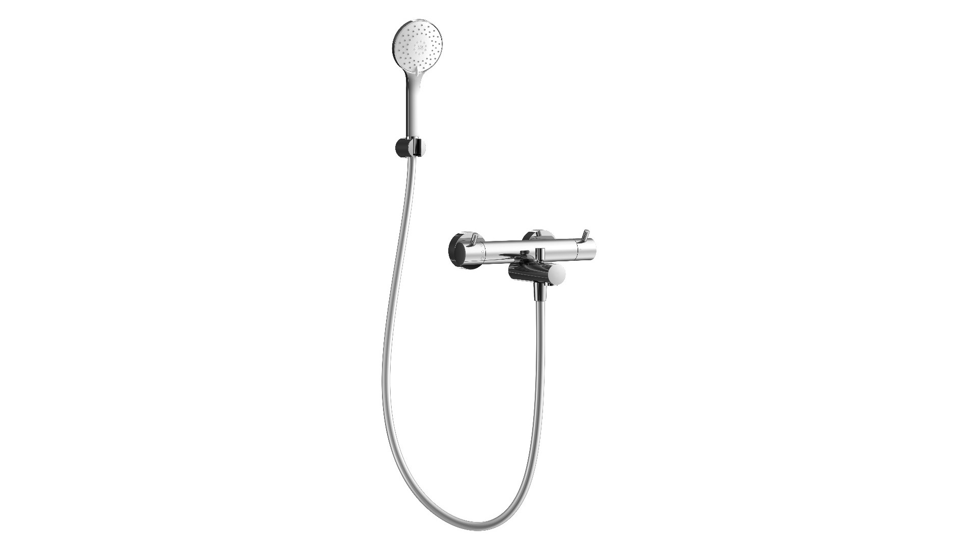 Opbouw-badthermostaat Rond