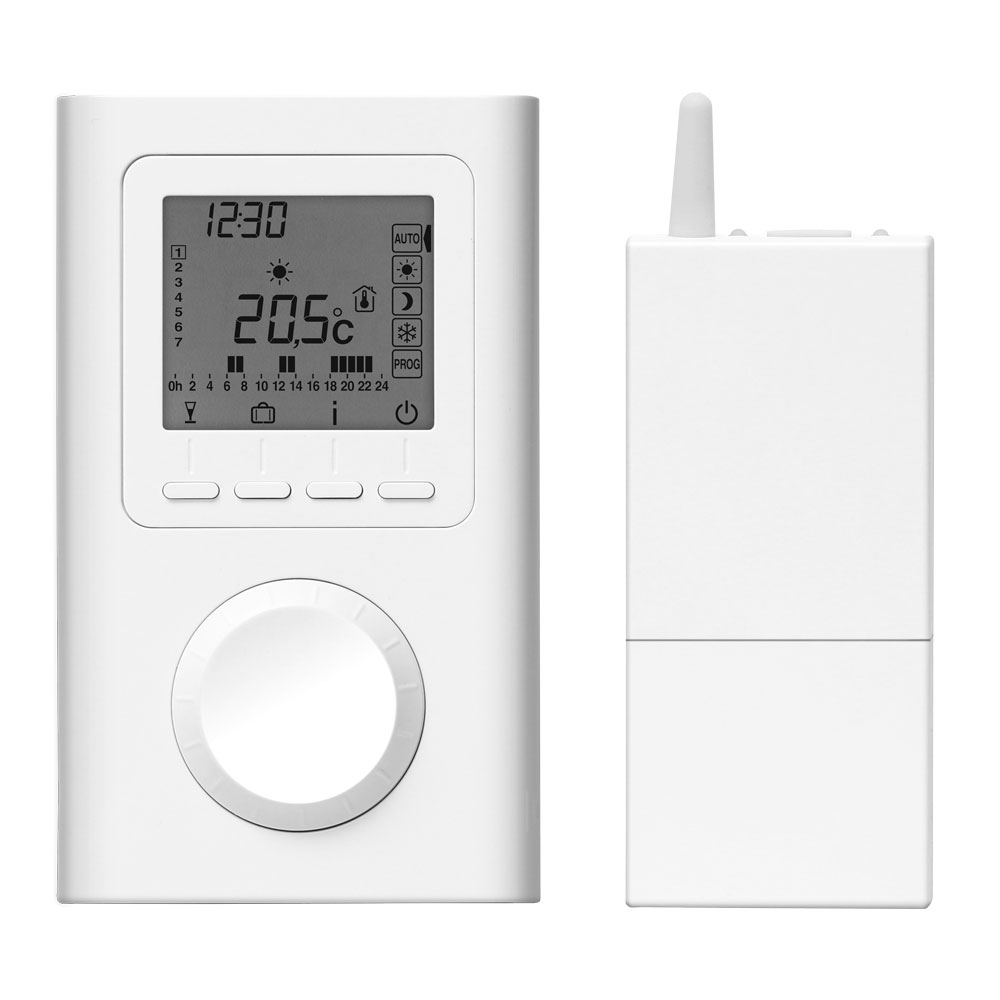 Télécommande avec récepteur apparent pour le mur